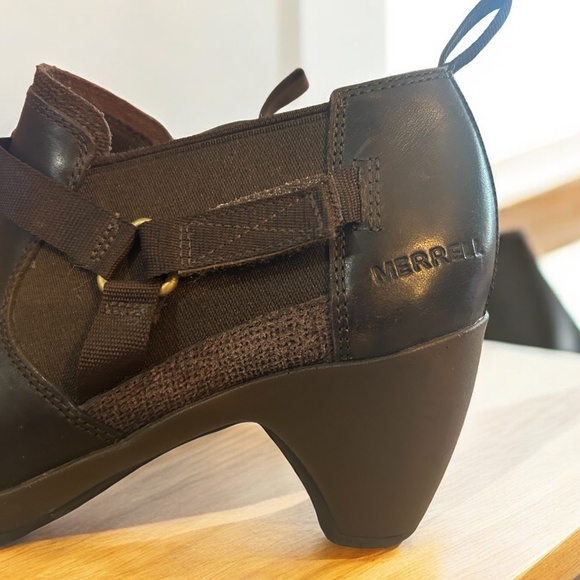 Merrell Evera Rush Leather Ankle Booties Women's Size 8 - color Espresso - Picture 5 of 10